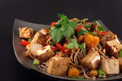 Pineapple Tofu Stir-Fry with Cashews