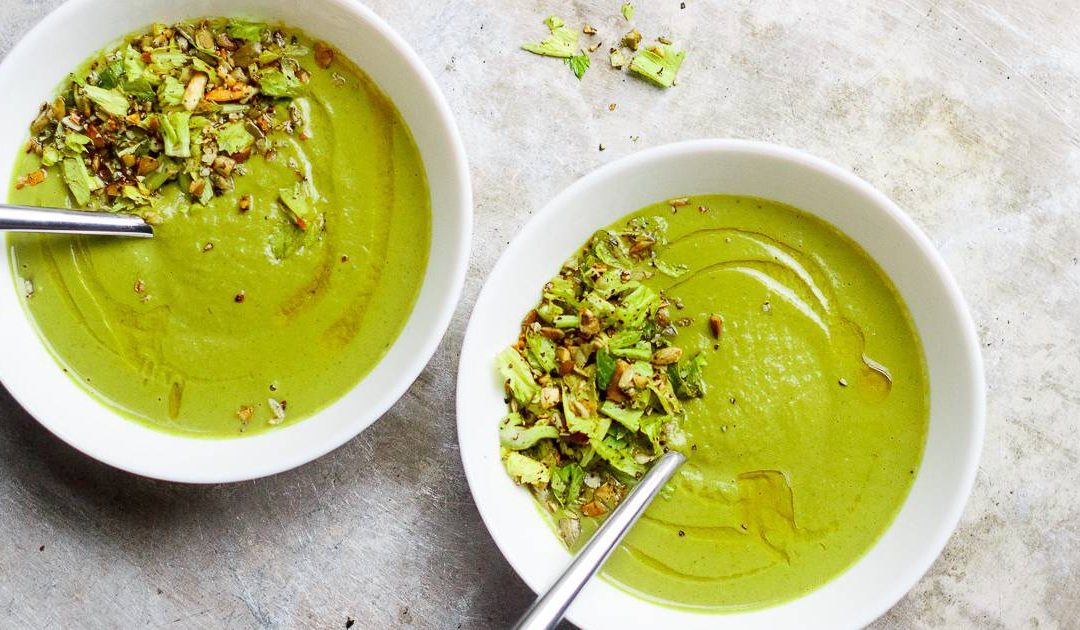 Roasted Broccoli Fennel Soup